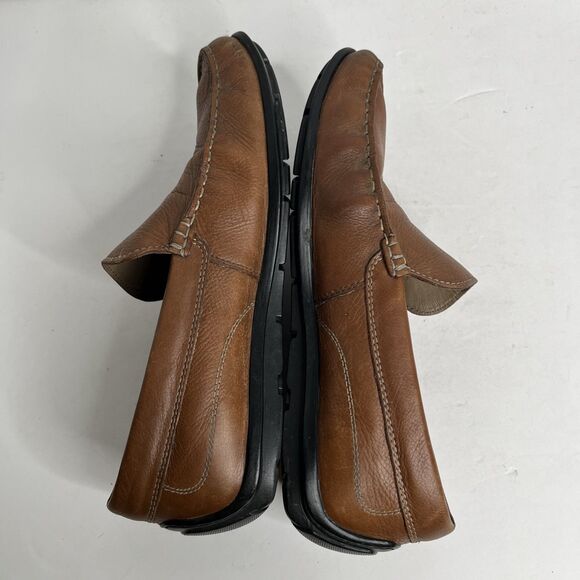 Ecco Classic Moc Brown Leather Slip On Loafers Driving Shoes  SZ 8 8.5 EU 41 main image 7